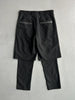 DANIELE ALESSANDRINI - early 2000s LAYERED BERMUDA CROPPED TROUSERS
