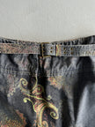 ROBERTO CAVALLI - 2000s PRINTED DENIM SKIRT