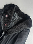 ARRSTON VOLAJU BY KOHSHIN SATOH - 1990s LONG TECHNICAL JACKET WITH FAUX FUR TRIM