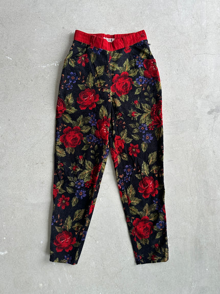 ISSEY MIYAKE IS TSUMORI CHISATO  - 1980s FLORAL PRINT TROUSERS