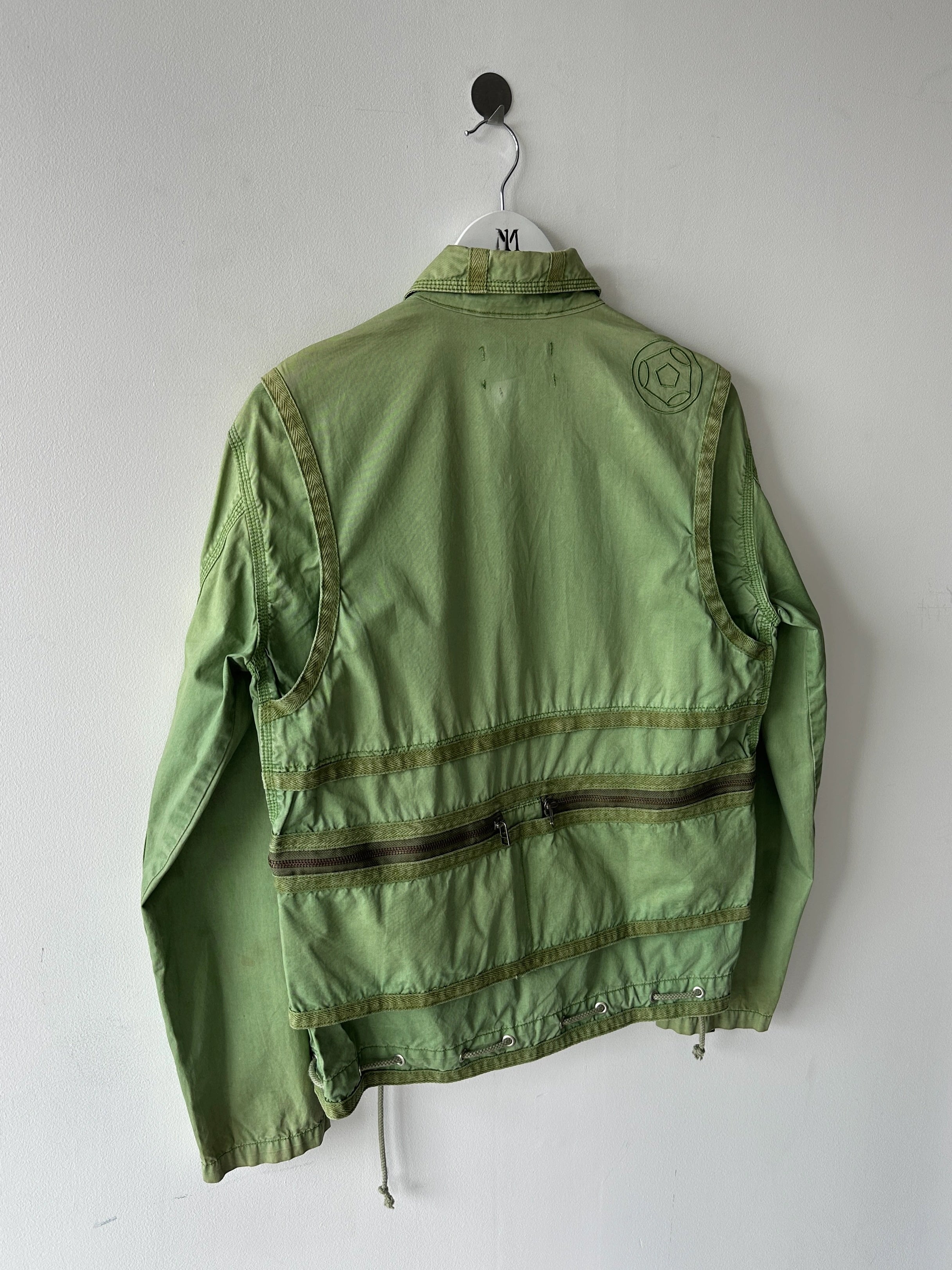 SABOTAGE - 2000s DYED TECHNICAL JACKET WITH WRAP AROUNT POCKET PANEL