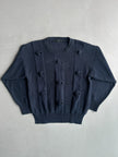 EMPORIO ARMANI - 1990s RAISED KNOT FRONT KNIT JUMPER