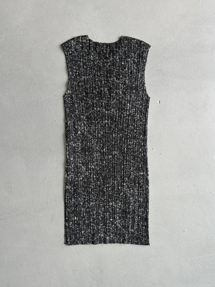 ISSEY MIYAKE PLEATS PLEASE - S/S 2008 ROUND NECK LONG VEST