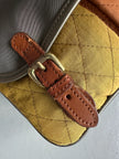 C.P. COMPANY - 1980s MESSENGER BAG WITH CONTRASTING QUILTED FRONT POCKETS