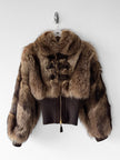 EMANUEL UNGARO by PETER DUNDAS  - F/W 2006 MARMOT FUR JACKET WITH CASHMERE RIBBED KNIT WAISTBAND
