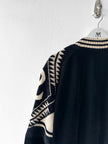 VALENTINO - 1980s CORDUROY BOMBER JACKET WITH KNITTED SHOULDER PANELS