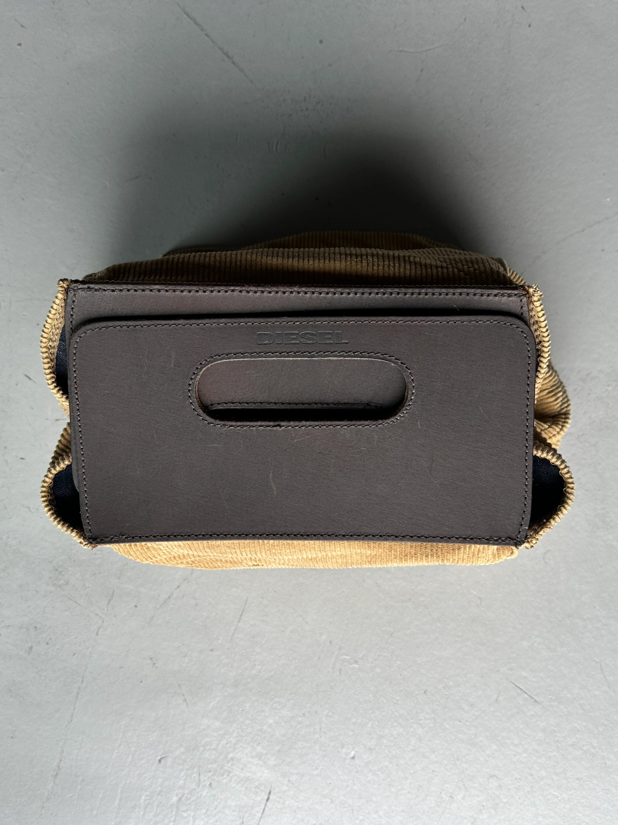 DIESEL SPARE PARTS - 2000s CORDUROY BOX BAG