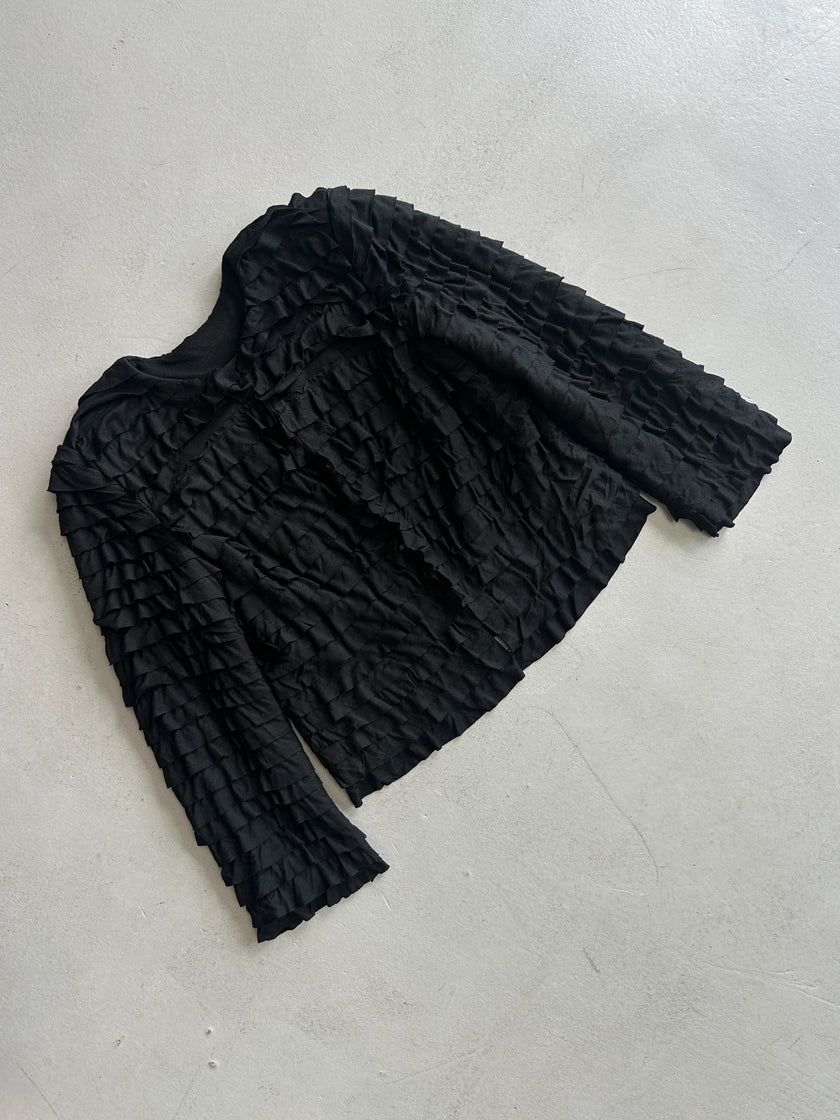 MOSCHINO - F/W 2005 RUFFLED TIERS CARDIGAN