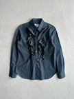 COMME DES GARÇONS - S/S 1999 RUFFLE FRONT LONG SLEEVE SHIRT