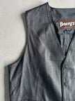 1980s LEATHER VEST GILET