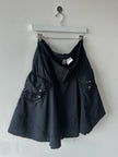 JEAN PAUL GAULTIER - 2000s PANELED SKIRT WITH FRAYED HEM DETAILS