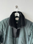 ITALIAN LABEL - 1980s NYLON BOMBER JACKET WITH SHEARLING COLLAR