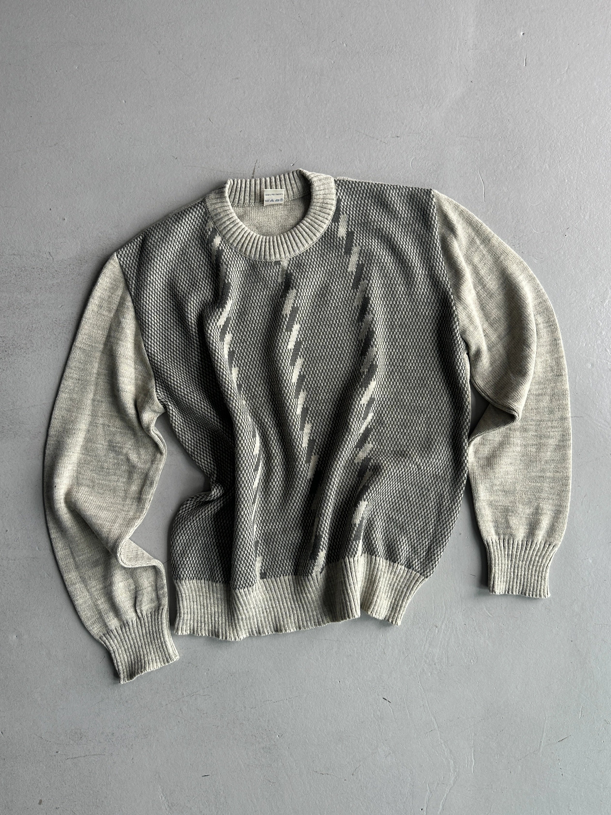 1980s TWO TONE KNIT JUMPER