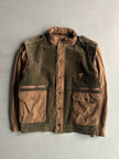 YVES SAINT LAURENT - 1980s CORDUROY JACKET WITH CONTRASTING SLEEVE