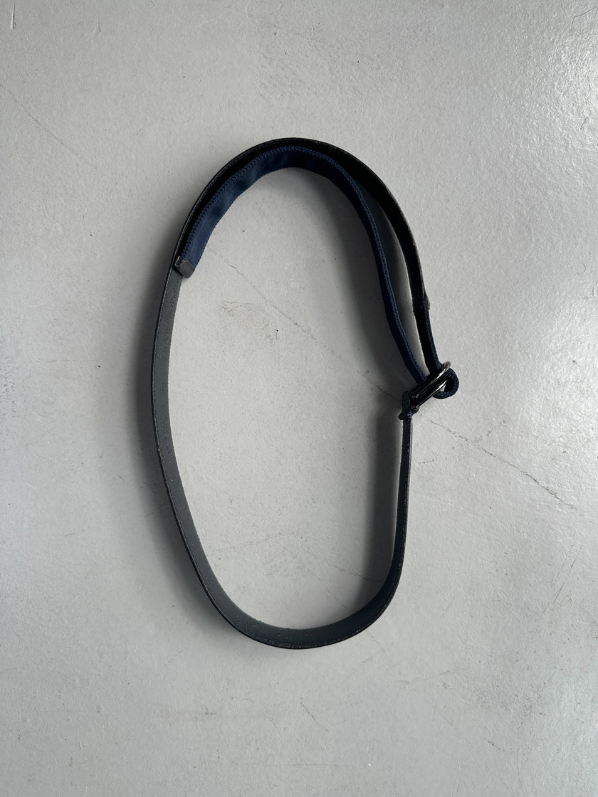 DIRK BIKKEMBERGS - 1990s METAL D-RING BUCKLE LEATHER BELT