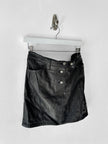 GALLIANO BY JOHN GALLIANO - F/W 2008 MINI LEATHER SKIRT WITH LOGO STUDS