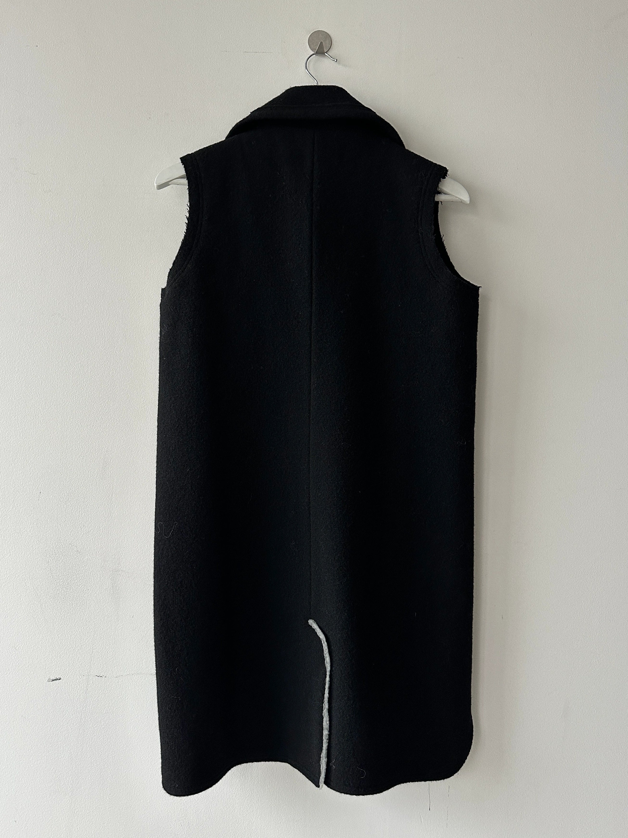 YOHJI YAMAMOTO - F/W 2004 FUNNEL NECK ZIPPED VEST JACKET
