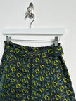 PRADA - S/S 2008 SILK MINI SKIRT WITH FRONT ZIP AND WAIST BELT