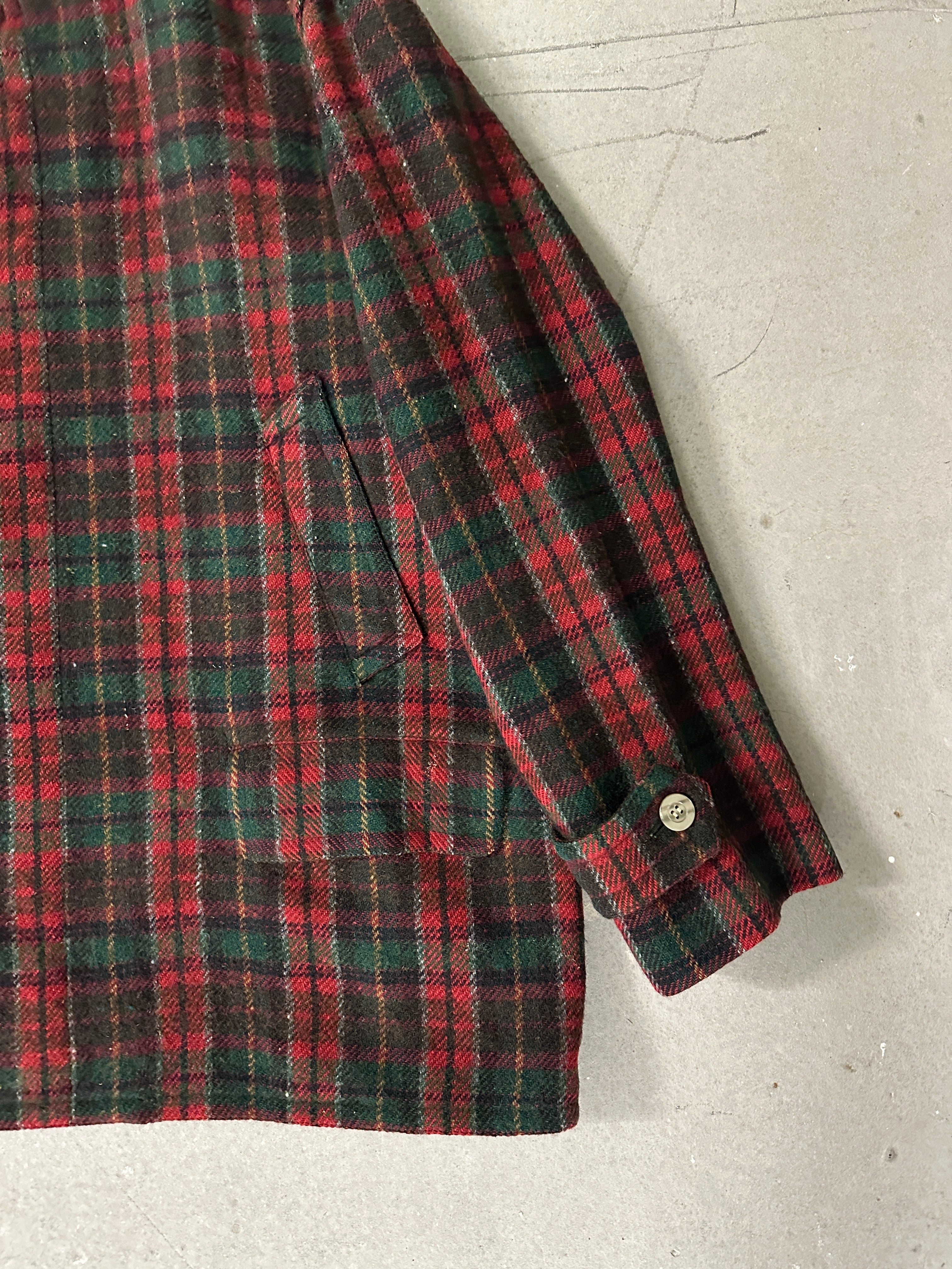 MOSCHINO -  1980s WOOL CHECKED JACKET