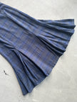 YOHJI YAMAMOTO Y's -  2000s PLAID SKIRT WITH FLARED HEM