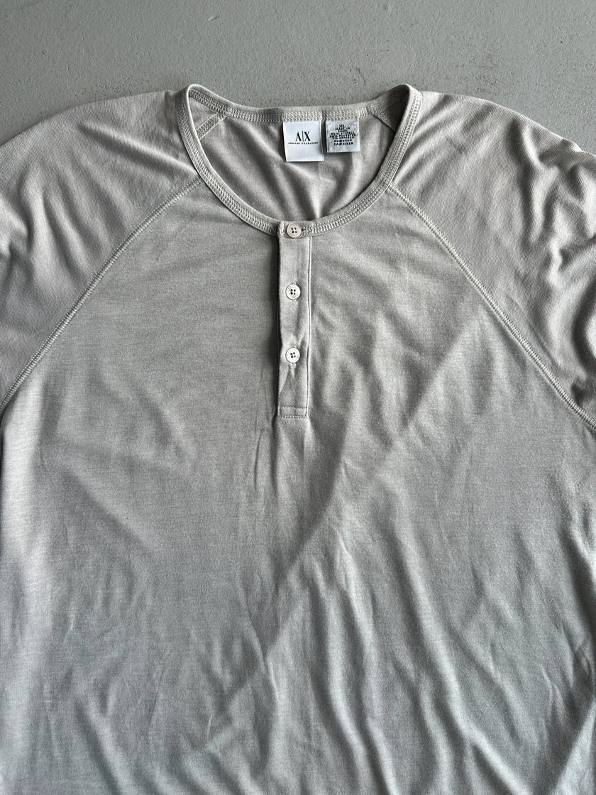 ARMANI EXCHANGE - 1990s RELAXED FIT 3/4 SLEEVE TOP