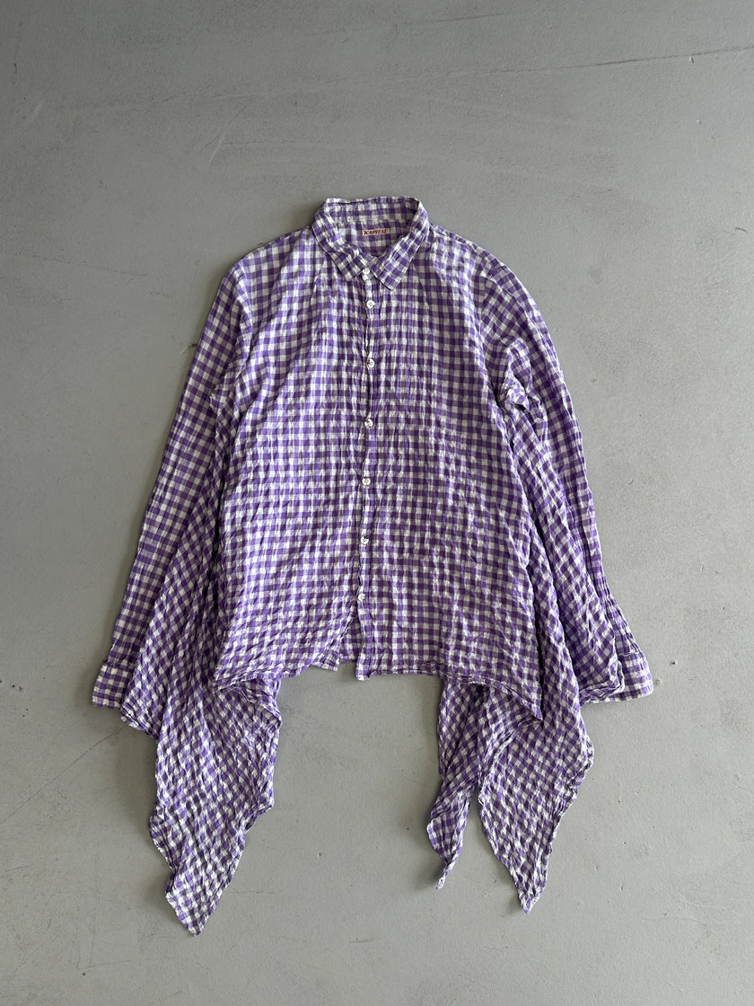 KAPITAL - 1990s DRAPING SIDES ASYMMETRICAL SHIRT