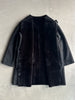 PLANTATION ISSEY MIYAKE - 1990s FAUX SHEARLING COAT WITH ROUND COLLAR