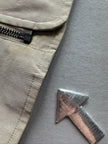 DANIELE ALESSANDRINI - 1990s BOMBER JACKET WITH RIBBED KNIT COLLAR
