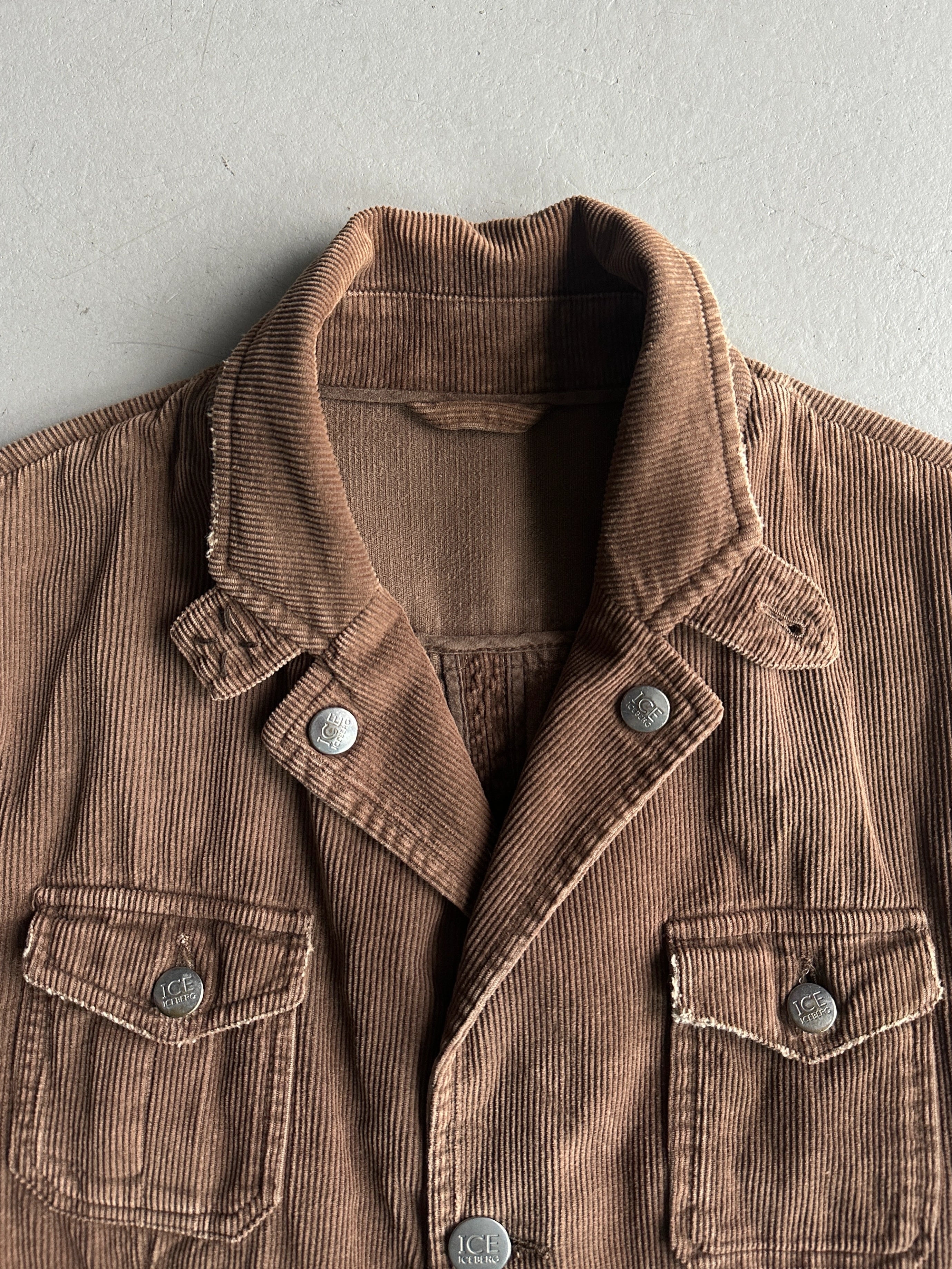 ICEBERG - early 2000s CORDUROY MULTI POCKET JACKET