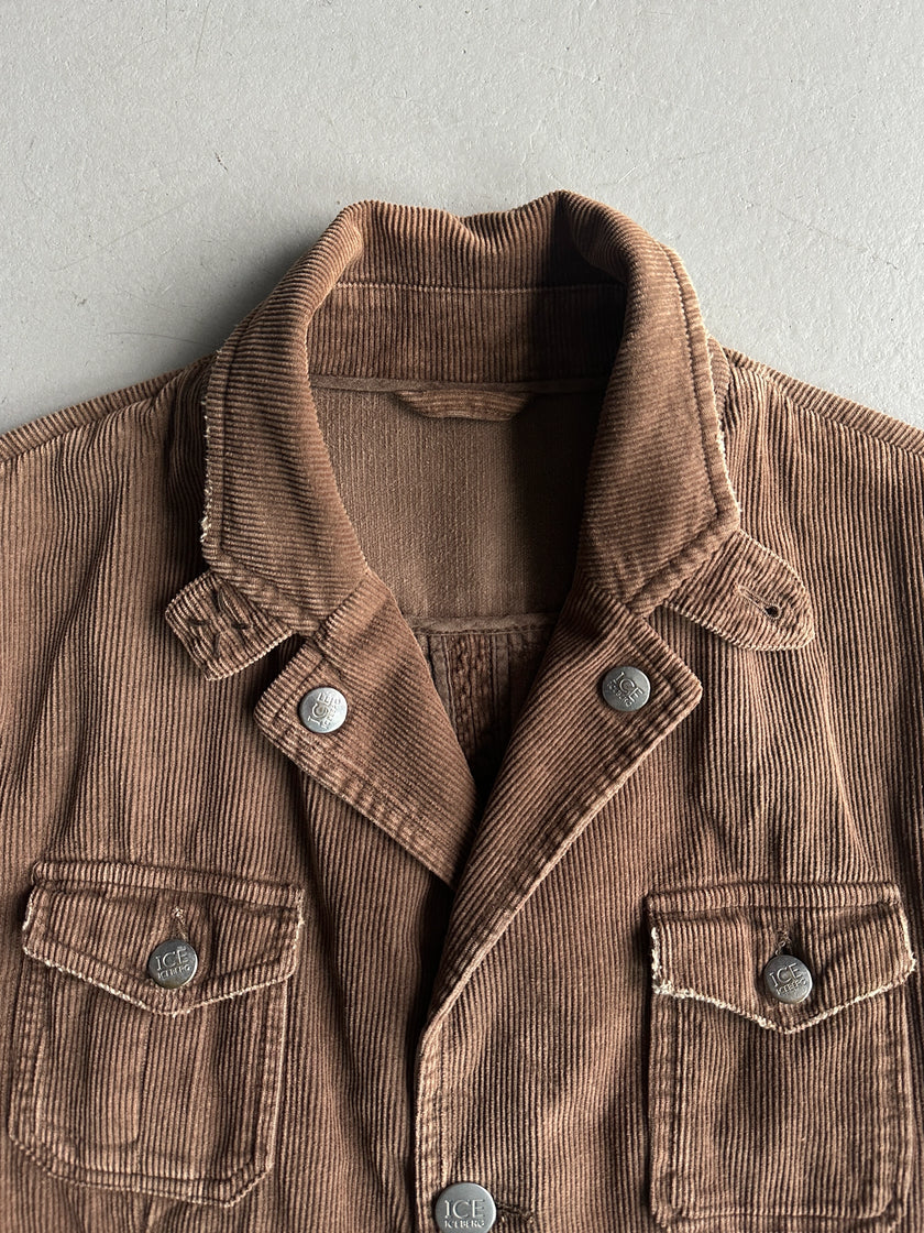 ICEBERG - early 2000s CORDUROY MULTI POCKET JACKET