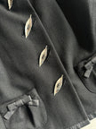 LOUIS VUITTON by MARC JACOBS - A/W 2004 CROP FIT WOOL BLAZER WITH LEAF BUTTONS DETAIL
