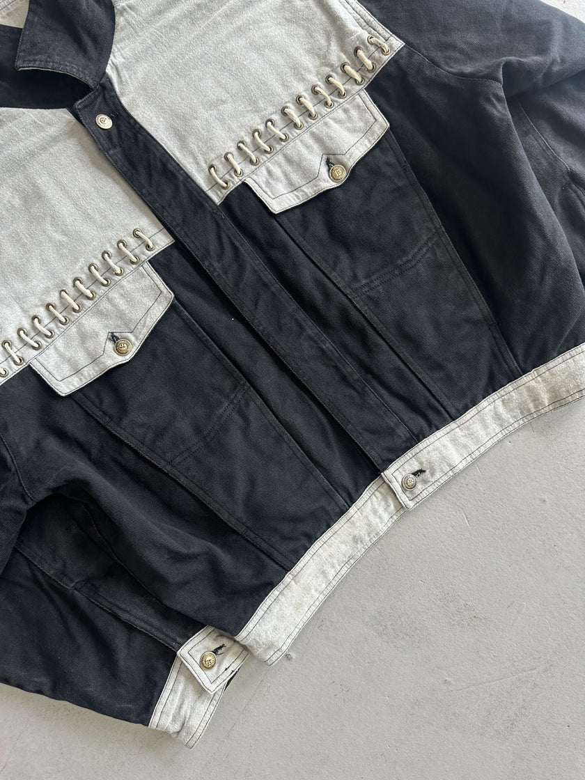 VERSACE - 1980s DENIM BOMBER JACKET