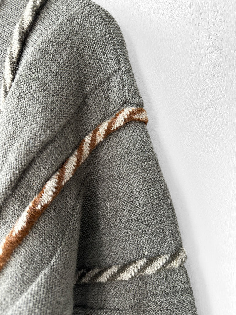 ISSEY MIYAKE -  circa 1984 OVERSIZED JUMPER WITH 3D KNIT DETAILING