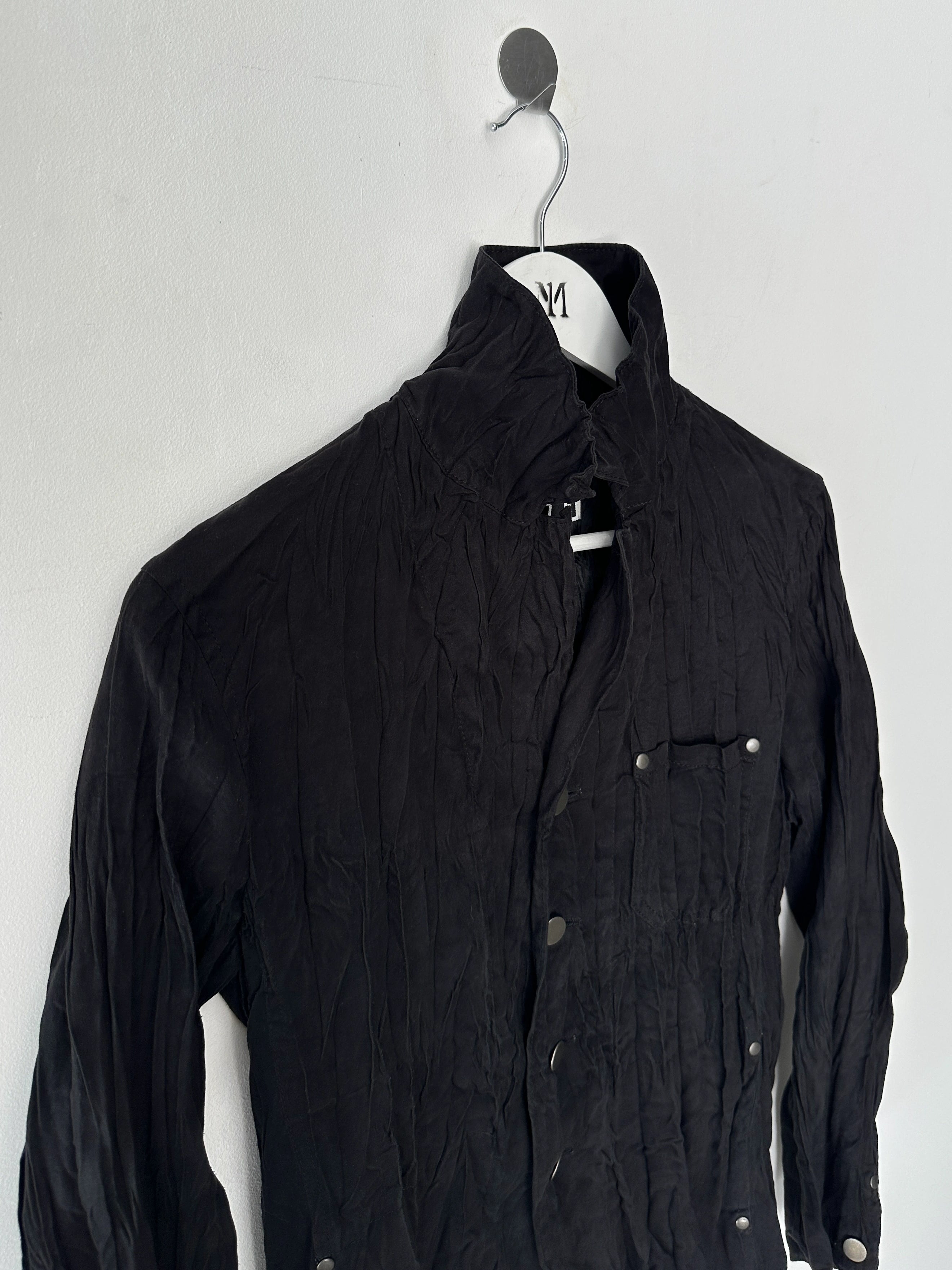 ISSEY MIYAKE - A/W 2005 FAUX SUEDE CRINKLED JACKET