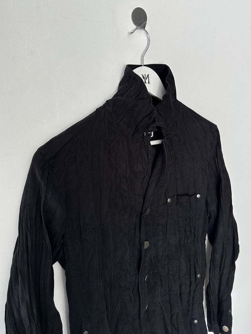 ISSEY MIYAKE - A/W 2005 FAUX SUEDE CRINKLED JACKET