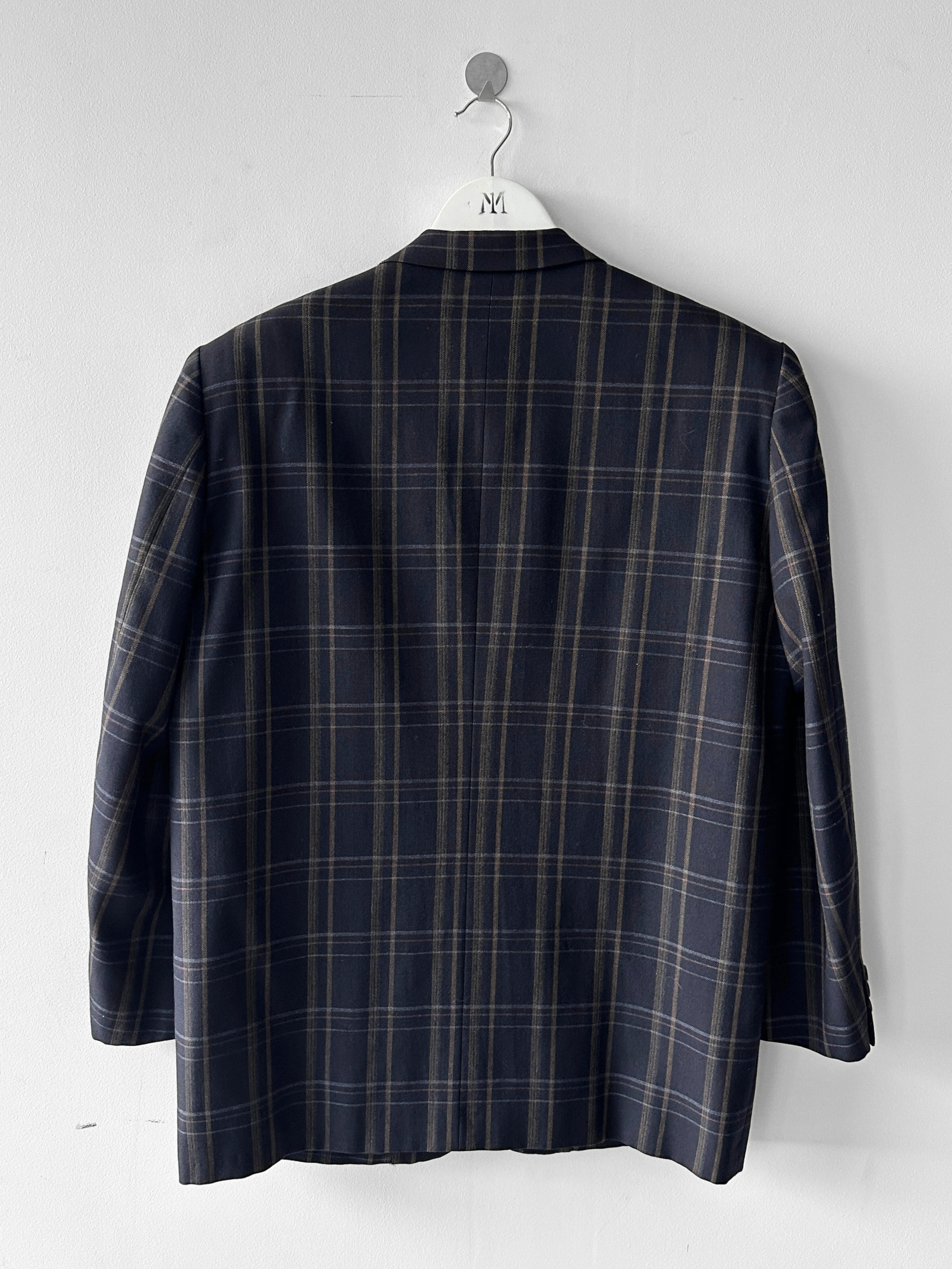 COMME DES GARÇONS HOMME - A/W 1990 OVERSIZED CHECKED BLAZER