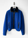 ISTANTE by GIANNI VERSACE - early 1990s CROP FIT BOMBER JACKET WITH CONTRASTING PLUSH COLLAR