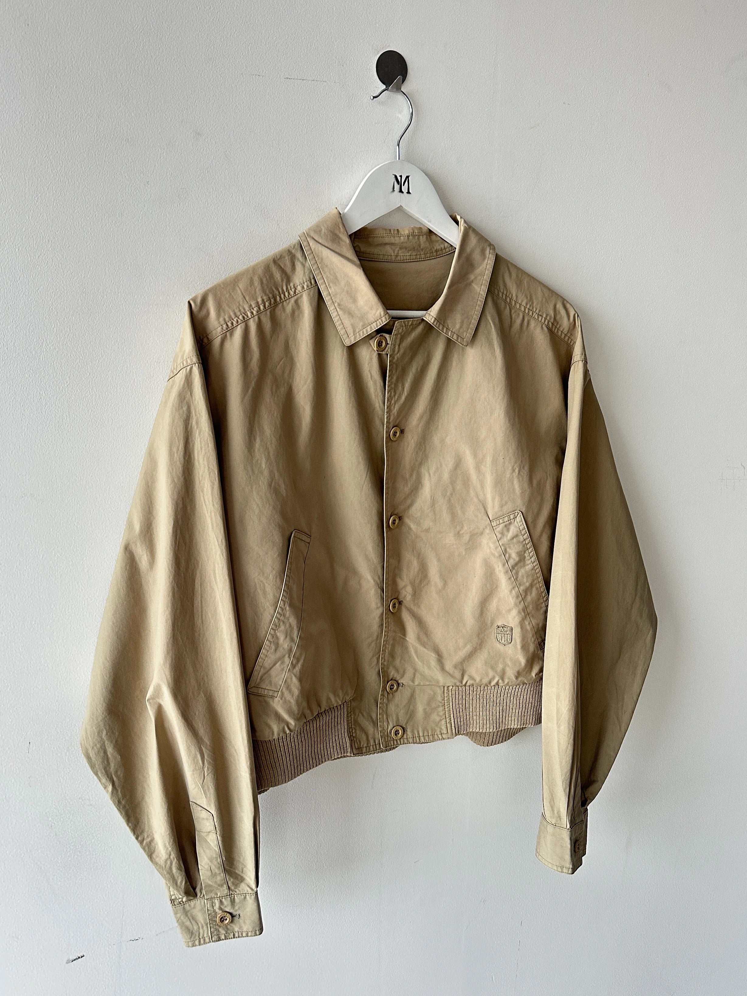 VALENTINO - 1980s CROP FIT LIGHT BOMBER JACKET