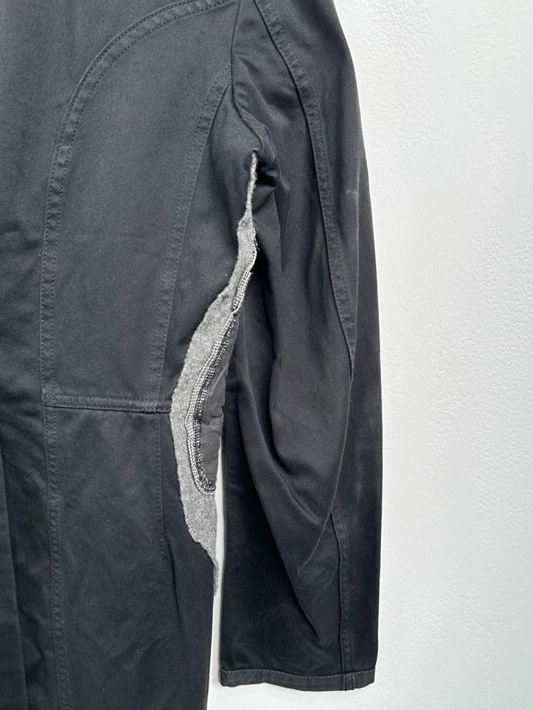 COMME DES GARÇONS - S/S 2010 DECONSTRUCTED PATCHWORK LONG BLAZER