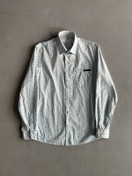 PRADA - S/S 2012 COMBAT PRINT LONG SLEEVE SHIRT