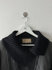 ICEBERG BY J.C. DE CASTELBAJAC - 1980s KNITTED JACKET WITH LEATHER PANEL