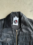 PLEIN SUD - 1990s ZIPPED BACK SATIN JACKET