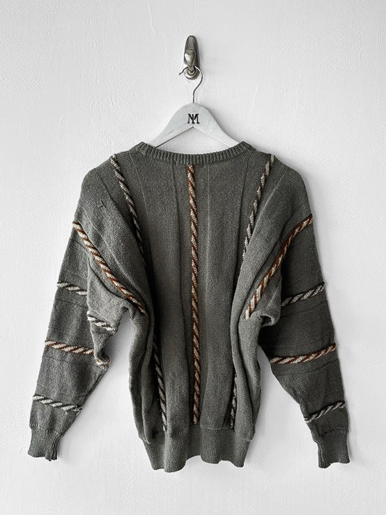 ISSEY MIYAKE -  circa 1984 OVERSIZED JUMPER WITH 3D KNIT DETAILING