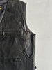 1990s LEATHER ZIPPED VEST