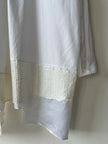 COMME DES GARÇONS - F/W 2024 ASYMMETRICAL SHIRT WITH PATCHWORK HEM PANELS