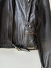 VERSACE - 2000s CROP FIT LEATHER JACKET WITH BONDAGE DETAILS
