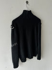 JOHN RICHMOND - F/W 2003 HIGH NECK CHUNKY KNIT BONDAGE JUMPER