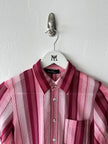 COMME DES GARÇONS - early 2000s OPEN KNIT SHORT SLEEVE BUTTONED SHIRT