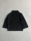 1990s FUNNEL NECK SEMI SHEER LONG SLEEVE TOP