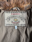 ARMANI JEANS - F/W 1988 CROPPED FIT JACKET WITH FUR COLLAR